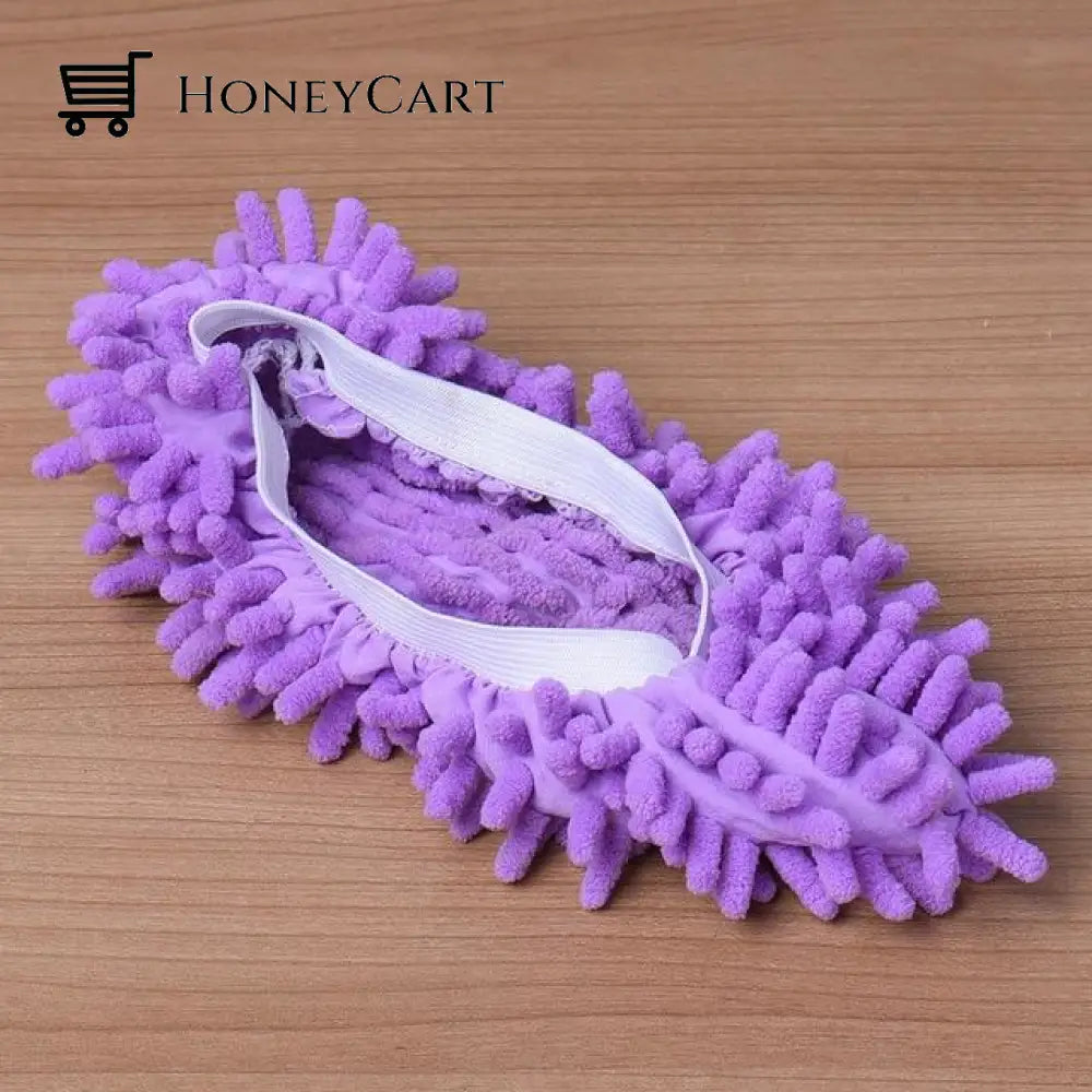 Lazy Mop Slipper Purple Cleaning Cloths