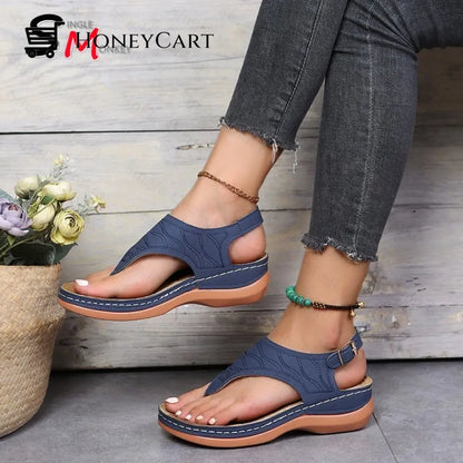 Leather Orthopedic Arch Support Sandals Diabetic Walking