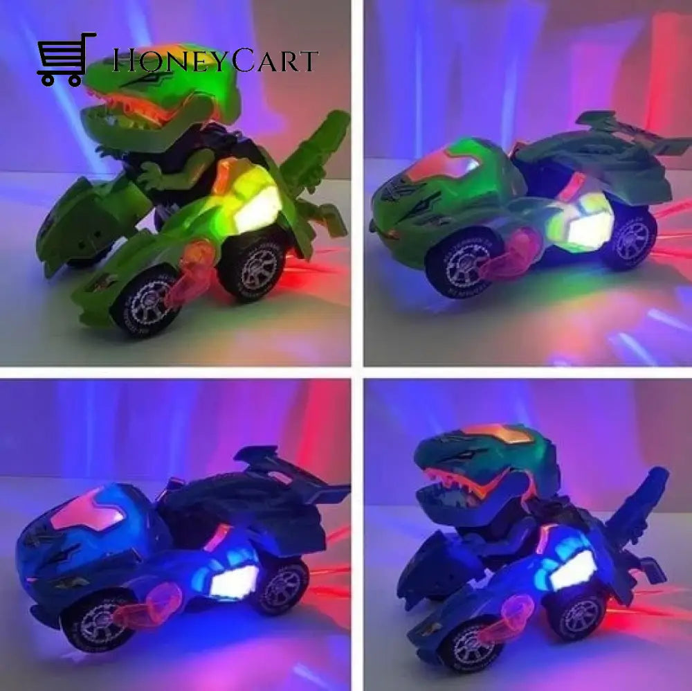 Led Dinosaur Transformation Car Toy Tool