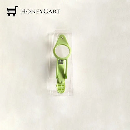 Led Lamp Professional Nail Scissors Double Bracket Green