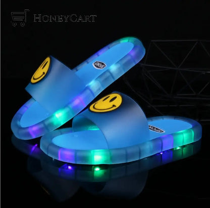 Led Light Up Party Slippers Blue / 24-25 Worldwide