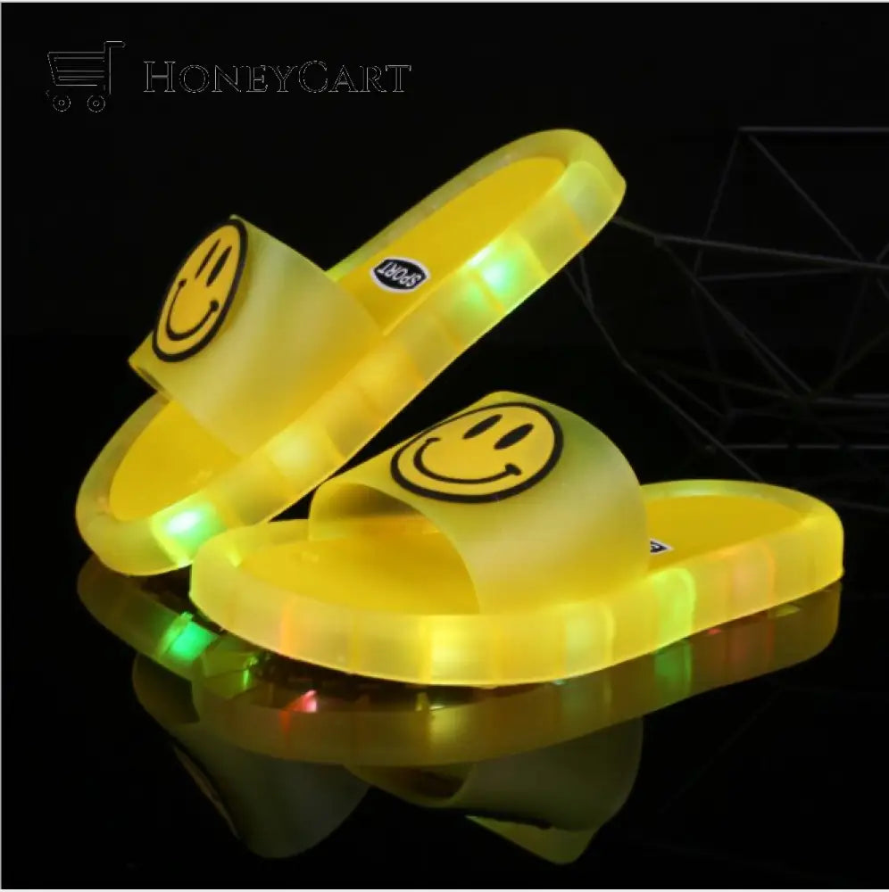 Led Light Up Party Slippers Yellow / 24-25 Worldwide