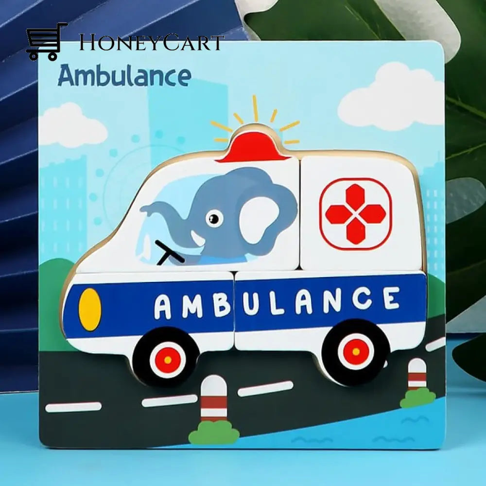 Life Wooden Puzzles For Toddlers Ambulance