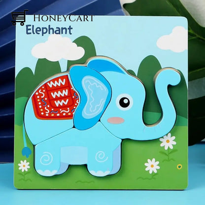 Life Wooden Puzzles For Toddlers Elephant