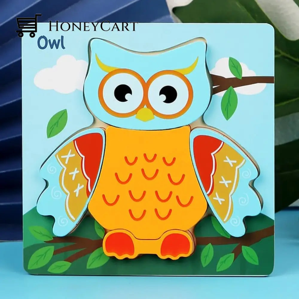Life Wooden Puzzles For Toddlers Owl