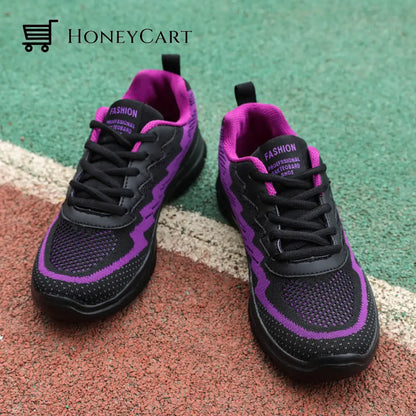 Lightning Lightweight Breathable Knitted Mesh Sports Shoes For Women