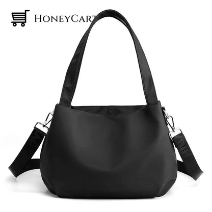Lightweight Casual Fashion Nylon Diagonal Bag Black