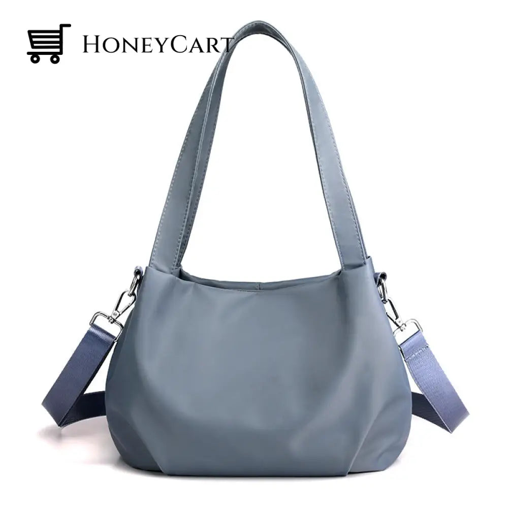 Lightweight Casual Fashion Nylon Diagonal Bag Blue