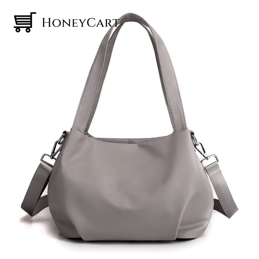 Lightweight Casual Fashion Nylon Diagonal Bag Grey