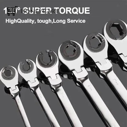 (Limited-Time Offer)Open-End Tubing Ratchet Wrench