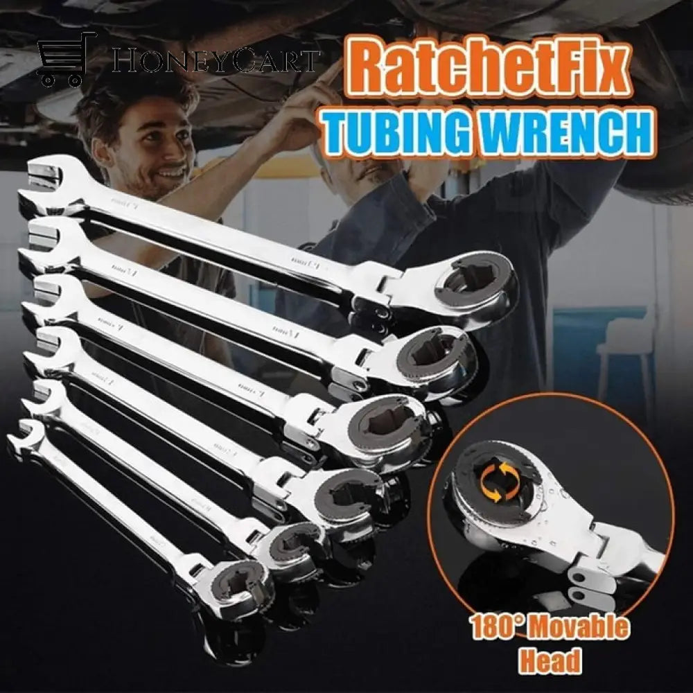 (Limited-Time Offer)Open-End Tubing Ratchet Wrench