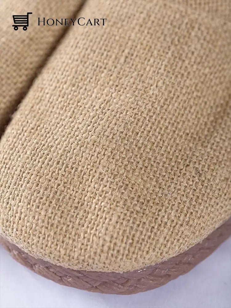 Linen Simple Couple Slippers