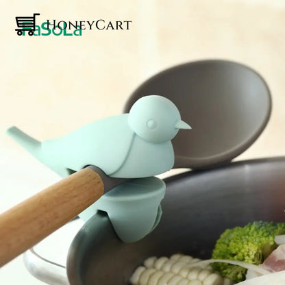 Little Bird Silicone Pot Side Clips Spoon Holder
