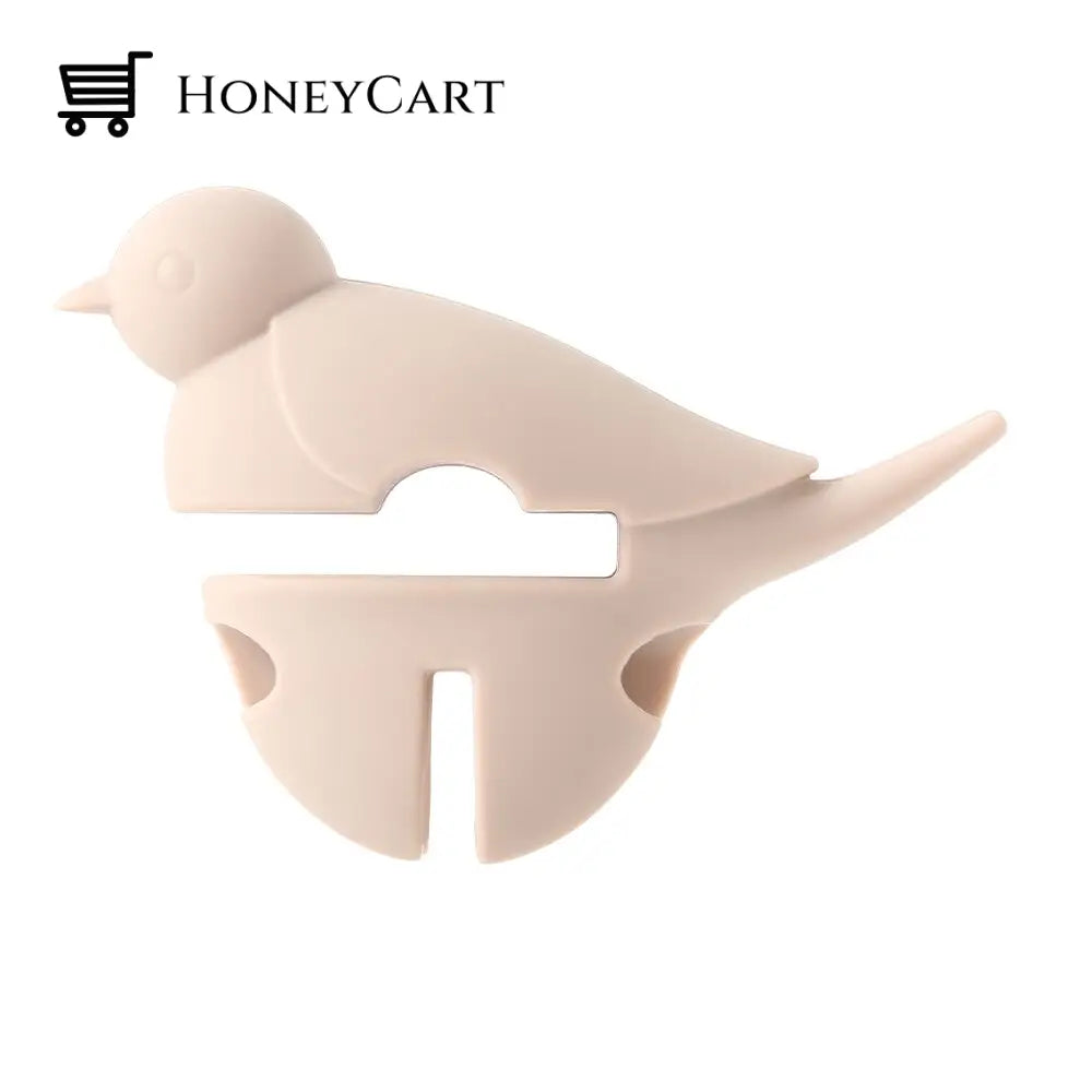 Little Bird Silicone Pot Side Clips Spoon Holder Pink