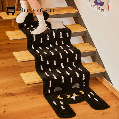 Long Cat Rug Black / 40*120Cm