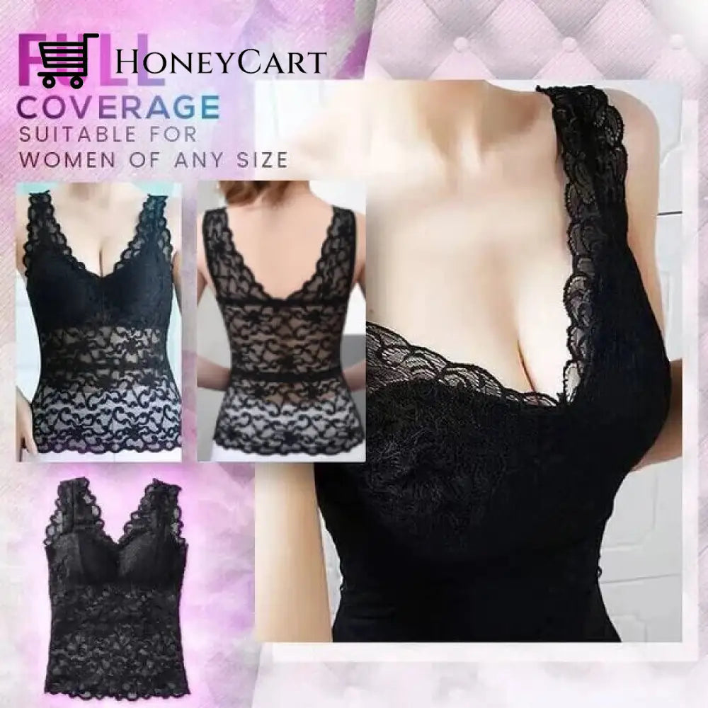 Long Lace Beauty Back Undershirt (Buy More Save More) Underwear