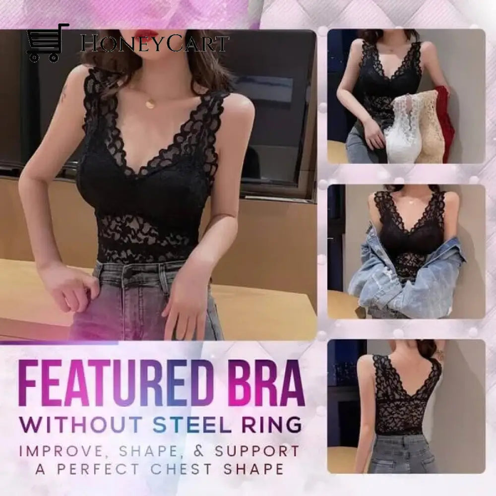 Long Lace Beauty Back Undershirt (Buy More Save More) Underwear