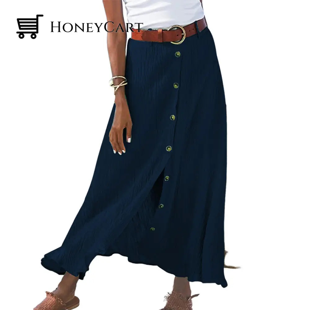 Long Skirt In Solid Color