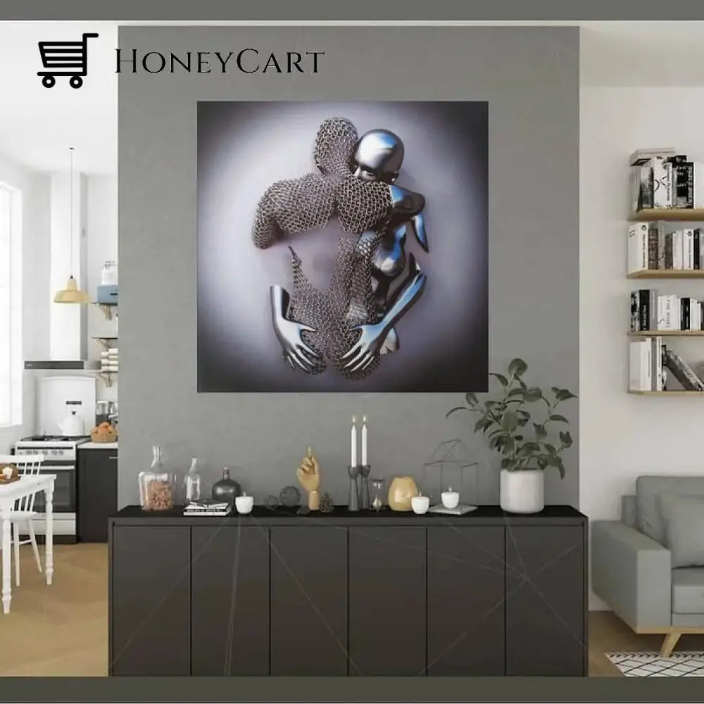 Love Heart Gray-3D Art Wall