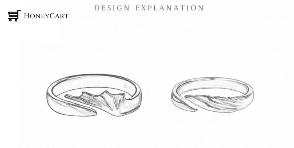 Love Style Xiii Sterling Silver Angel And Devil Couple Rings