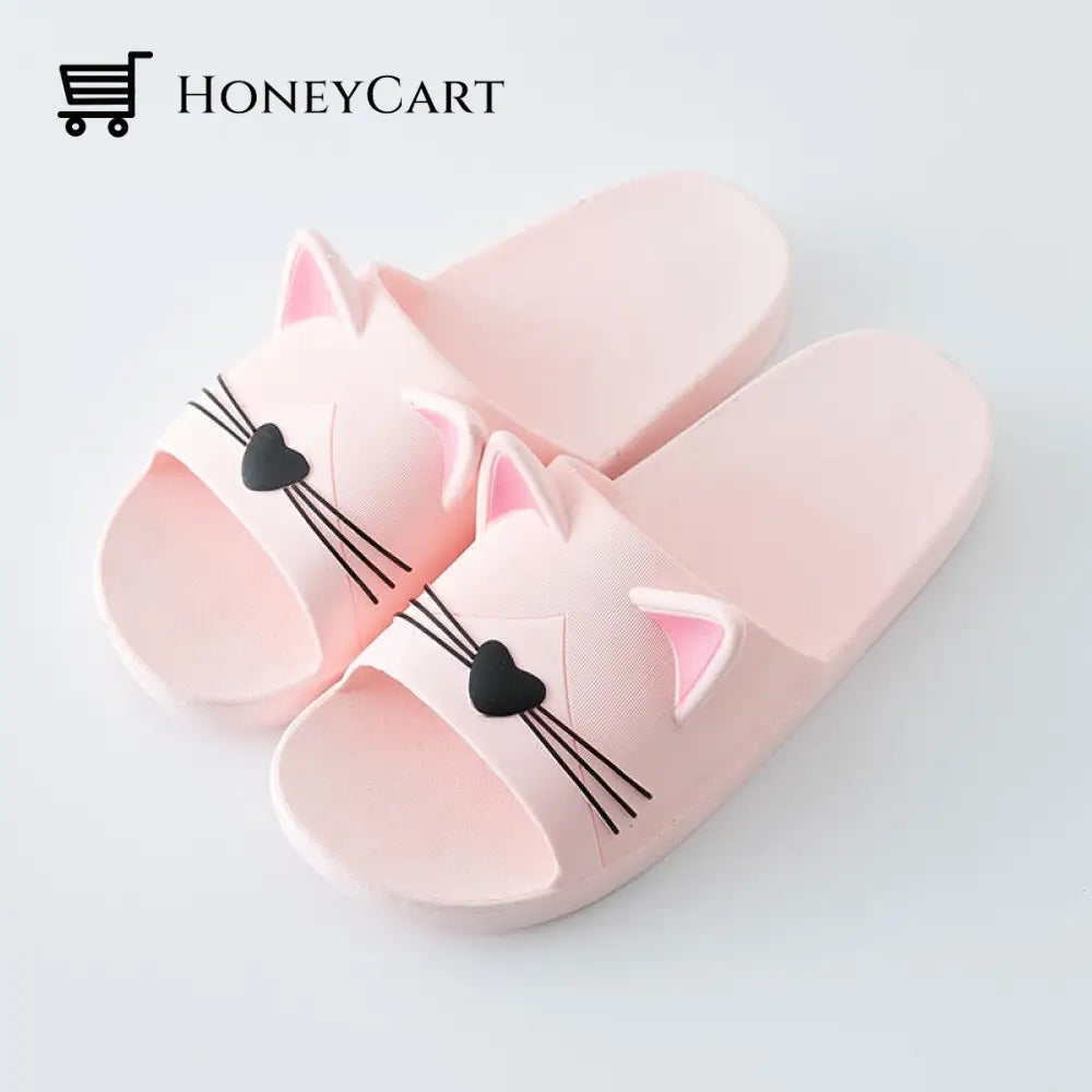Lovely Cat Slippers Pink / 36-37 Tool