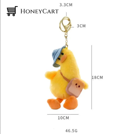 Lovely Crooked Duck Doll Keychain Keychains