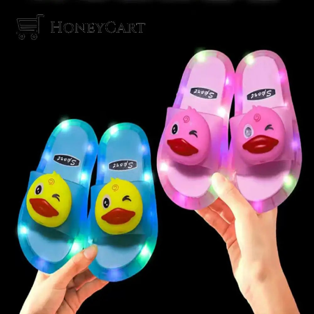 Luminous Cartoon Children Slippers Shoes