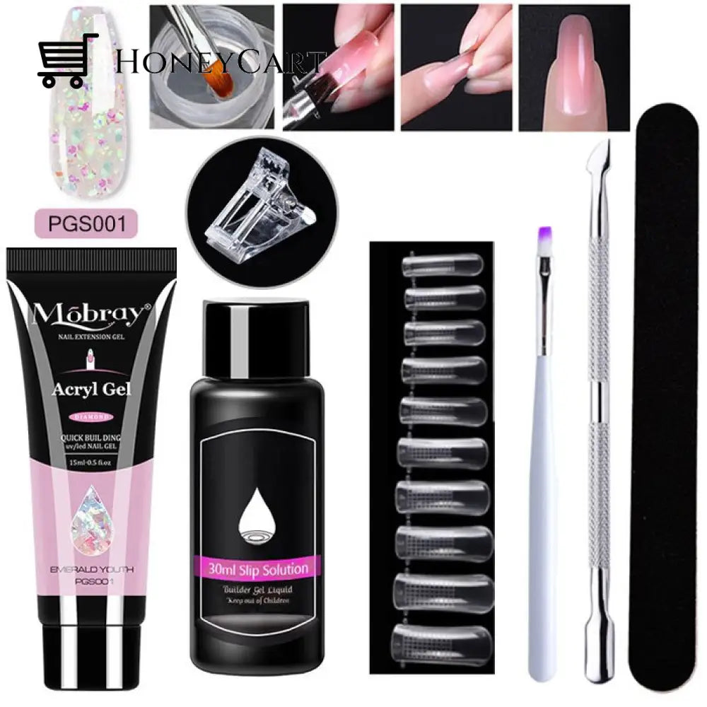 Luxury Polygel Nail Kit Pgs001