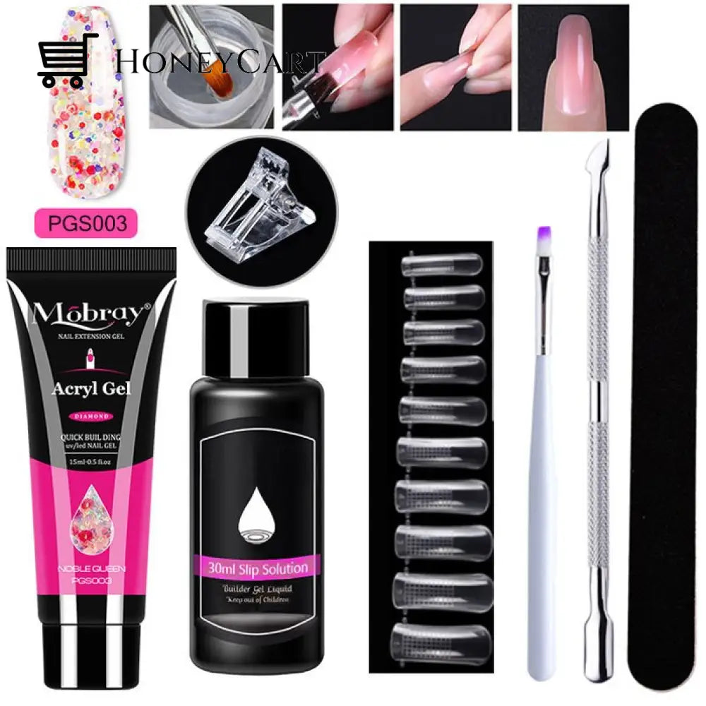 Luxury Polygel Nail Kit Pgs003