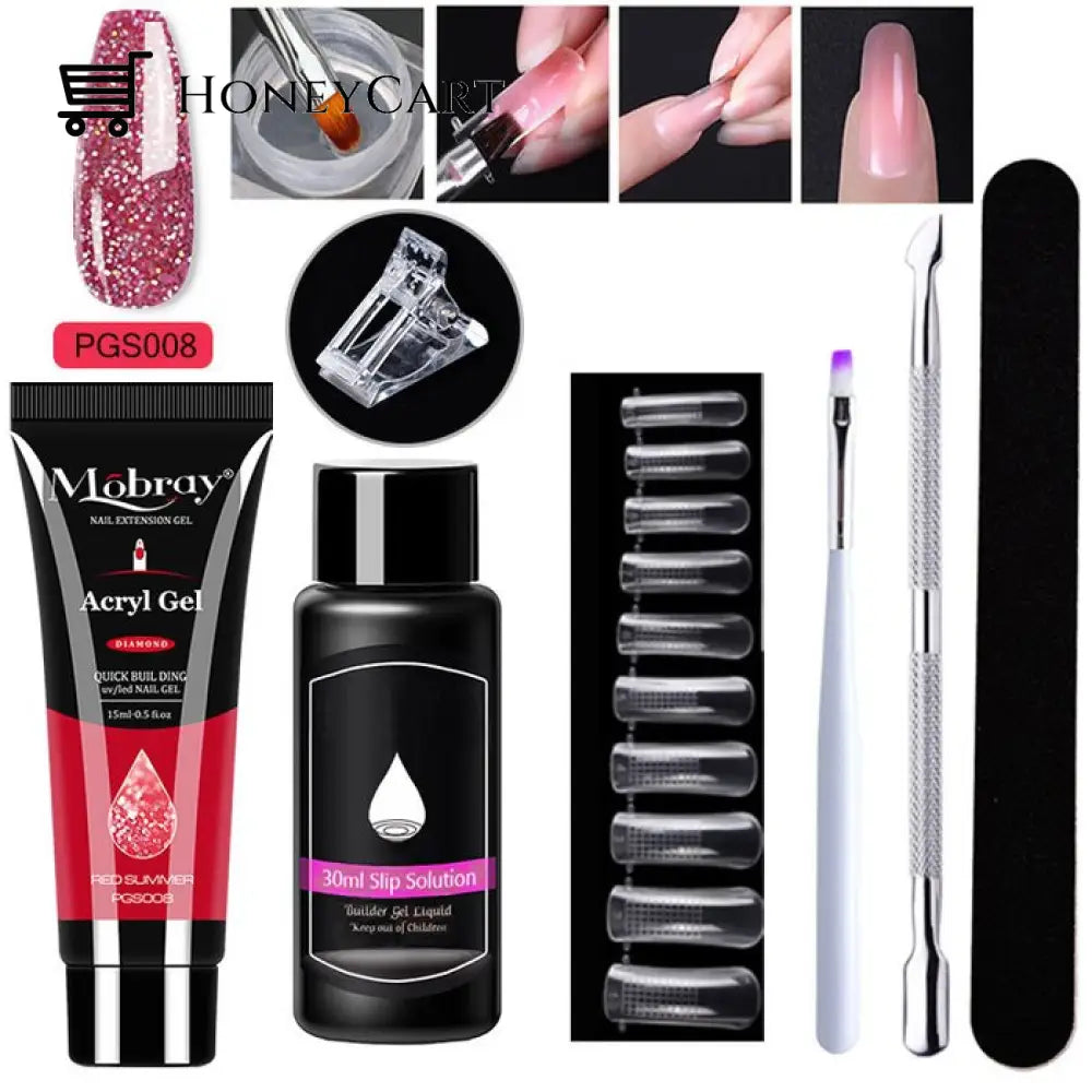 Luxury Polygel Nail Kit Pgs008