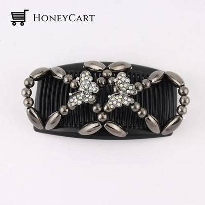 Magic Hair Comb Black Butterfly Tool