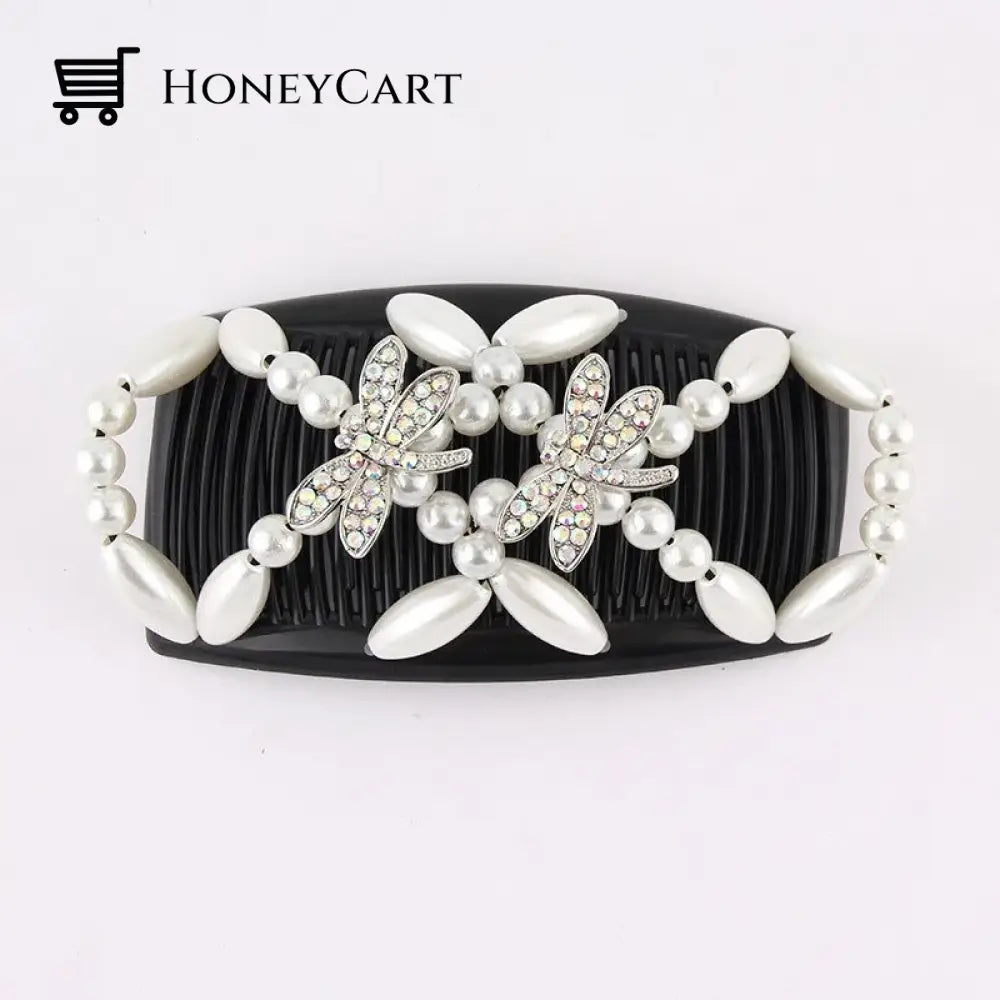 Magic Hair Comb White Butterfly Tool