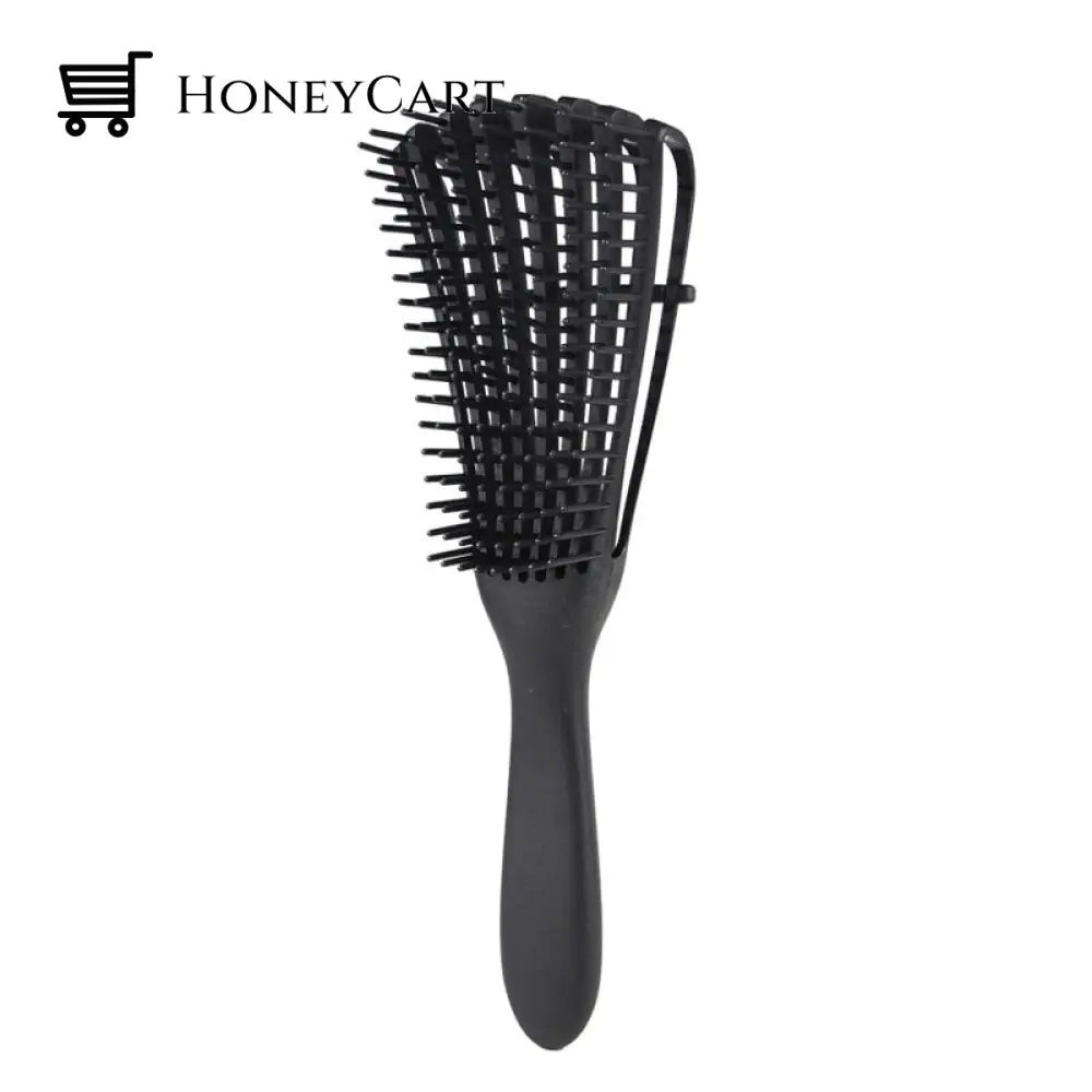 Magic Massaging Wet Hair Comb Black Combs & Brushes