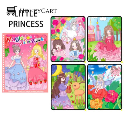 Magical Book Water Drawing Little Princess World Tool