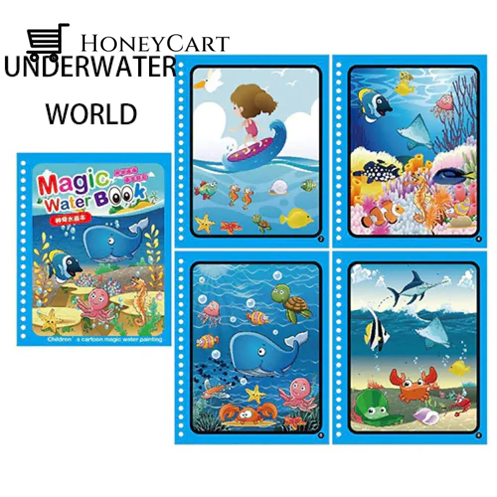 Magical Book Water Drawing The Underwater World Tool