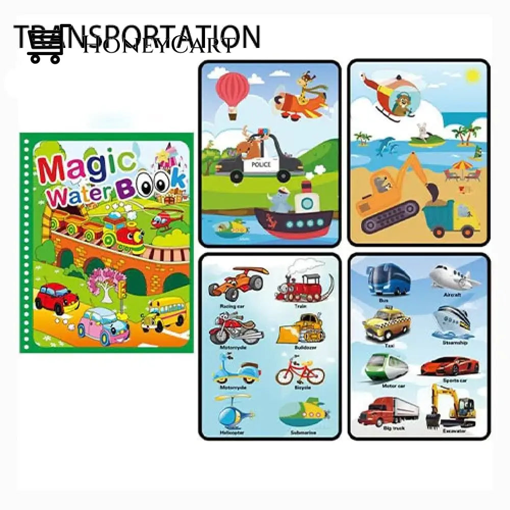 Magical Book Water Drawing Transportation World Tool