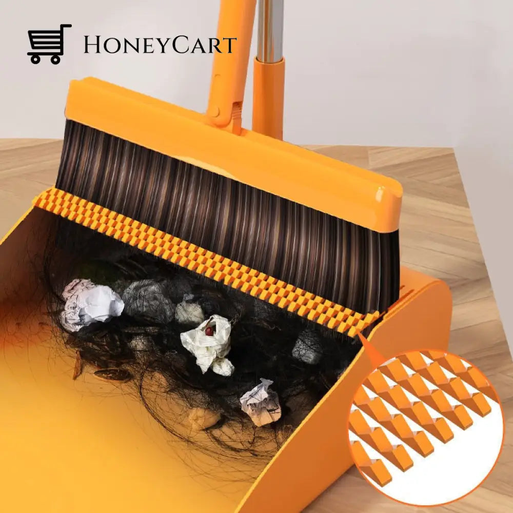 Magnetic Self-Cleaning Foldable Broom Brooms