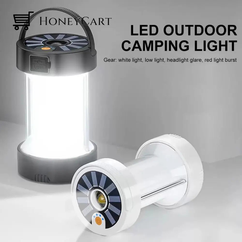 Magnetic Solar Powered Emergency Camping Light Lighting