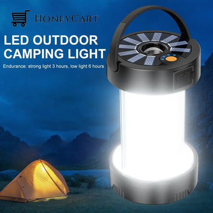 Magnetic Solar Powered Emergency Camping Light Lighting