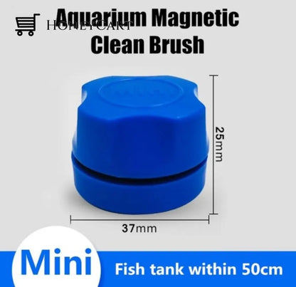 Magnetic Tank Cleaning Brush Blue Metal