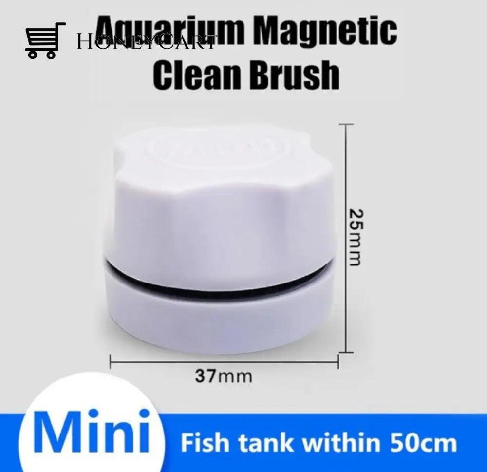 Magnetic Tank Cleaning Brush White Metal