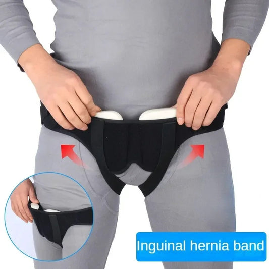 Best Men’s Inflatable Inguinal Hernia Belt – Adjustable Groin Support with 2 Removable Compression Pads for Targeted Pain Relief