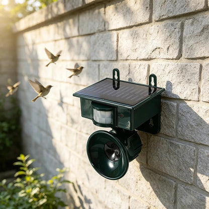 Solar Ultrasonic Animal Birds Repeller | Motion Sensor Bird Deterrent for Crows