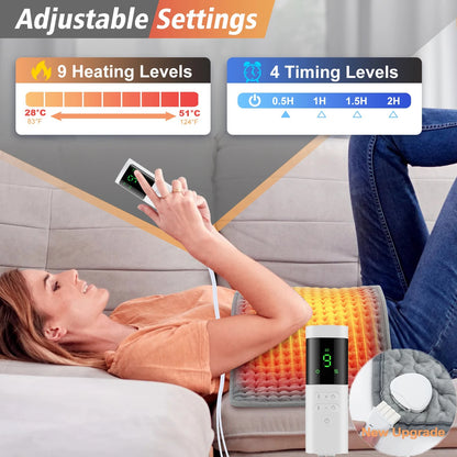 Extra Large Electric Heating Pad for Back, Ultra Soft Heat Pad for Home Comfort