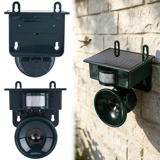 Solar Ultrasonic Animal Birds Repeller | Motion Sensor Bird Deterrent for Crows