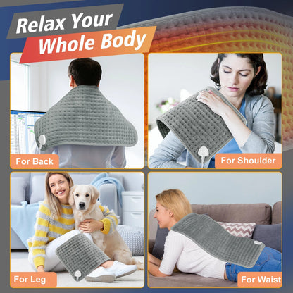 Extra Large Electric Heating Pad for Back, Ultra Soft Heat Pad for Home Comfort