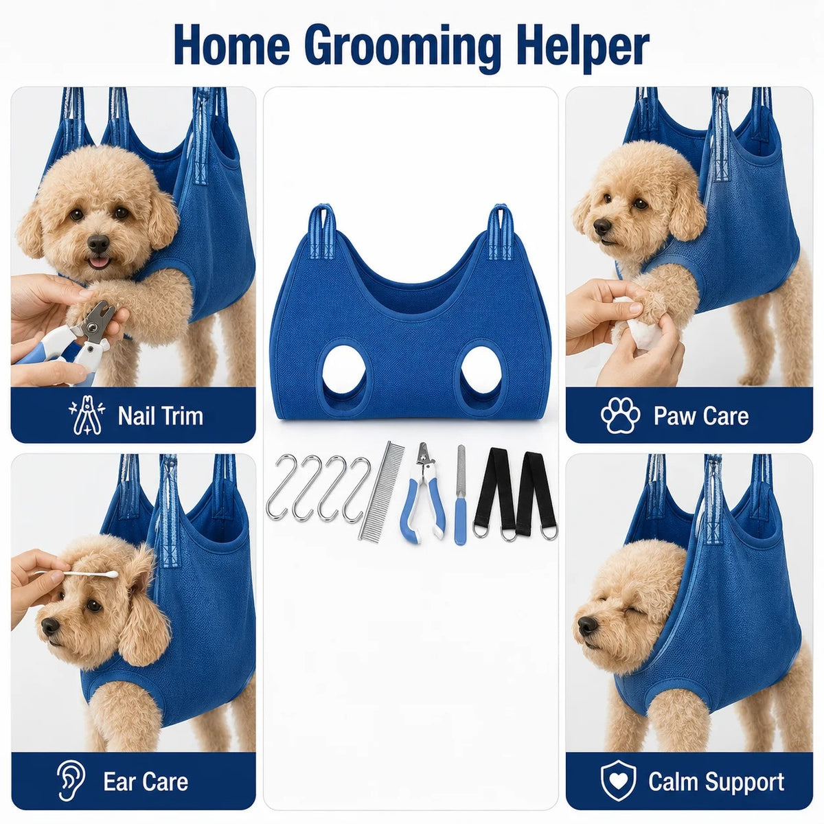 Pet Grooming Hammock for Dogs & Cat