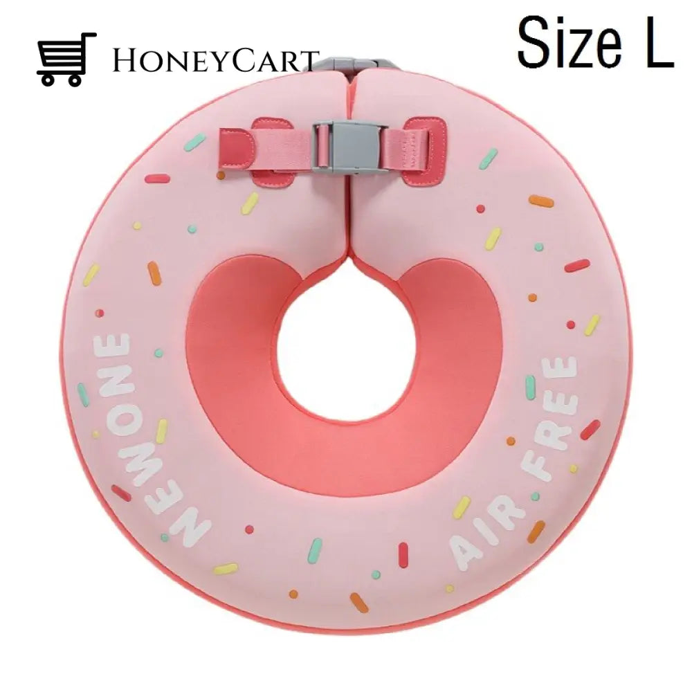 Mambo None Inflatable Safety Baby Swimming Float Ring 3D Donut Pink L Child Aids