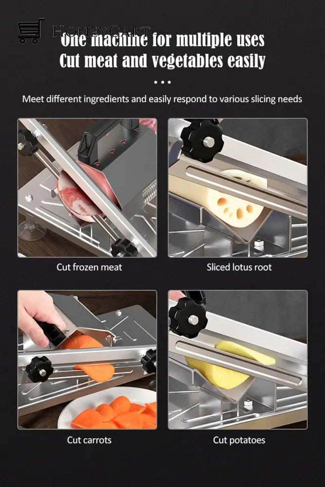 Manual Stainless Steel Meat Slicer Metal