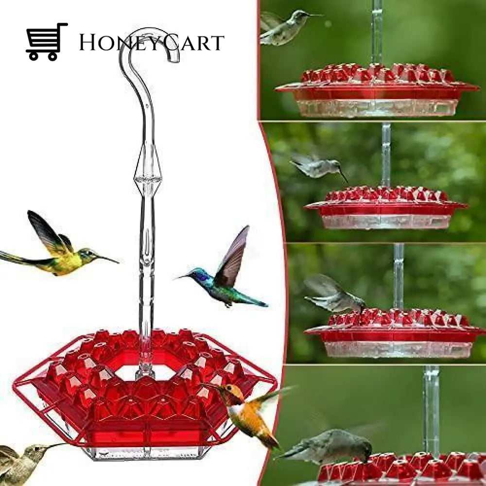 Marys Sweety Hummingbird Feeder With Perch And Built-In Ant Moat - Easy To Clean Best Feeders Gift